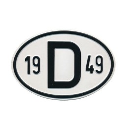 plaque 'D' millésime 1949