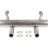 échappement Sport 13/1600cc performance diamètre 42mm en INOX sans réchauffeurs