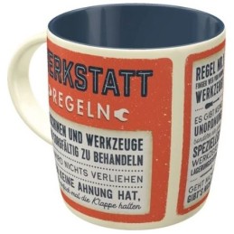 mug céramique Werkstattregeln