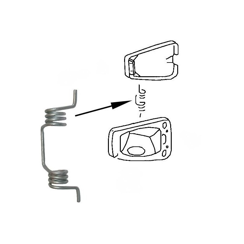 ressort de plaque de trappe à essence