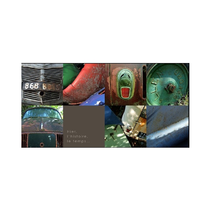 carte postale Citroën Feux, Capots (210x105mm)