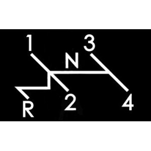 autocollant de vitesses sur cendrier