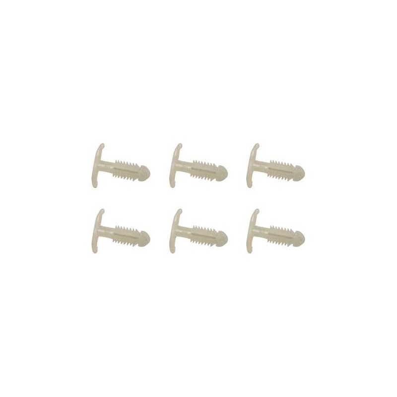 set de 6 clips de joint de capot avant 1303