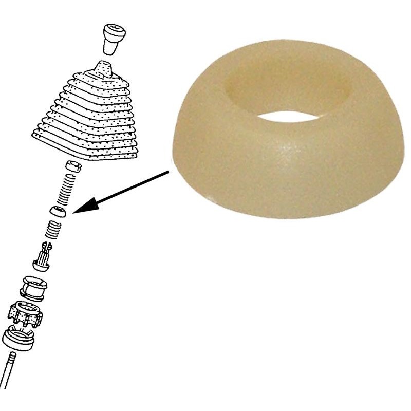 bague hémisphérique sur levier de vitesse