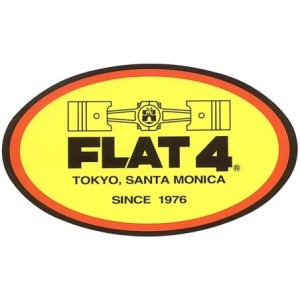 autocollant FLAT 4  ( 140 x 82 mm )