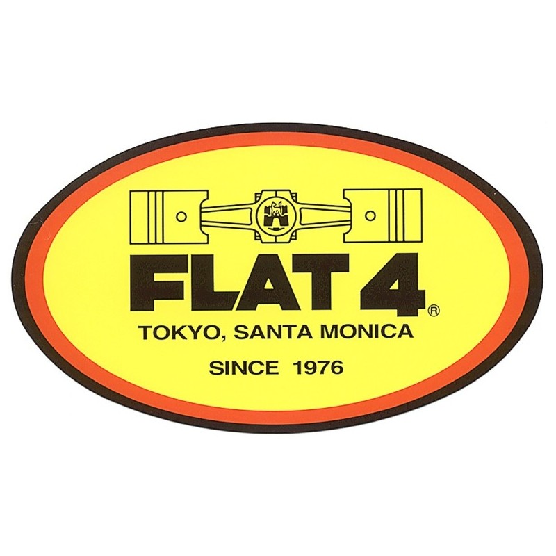 autocollant FLAT 4  ( 140 x 82 mm )