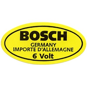 autocollant de bobine 6 volts