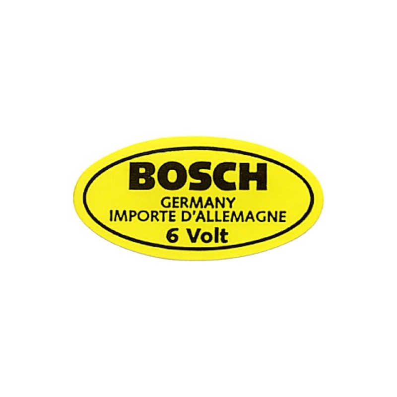 autocollant de bobine 6 volts