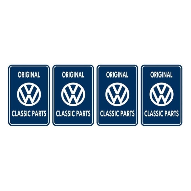 set de 4 autocollants de vitre arrière Original Classic Parts (47x32mm)