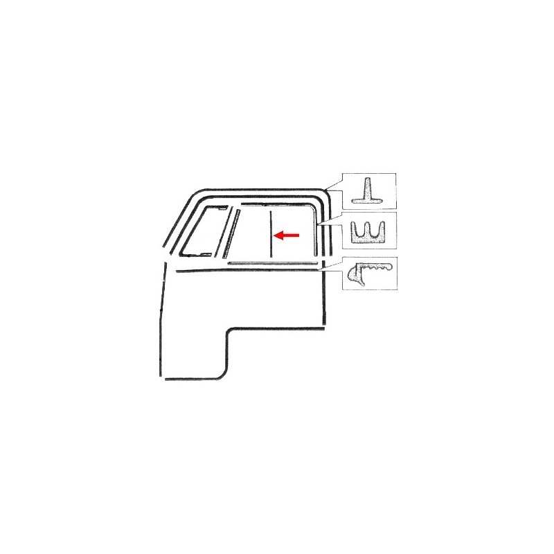 set de 2 lèches vitres verticaux de vitre coulissante de por...