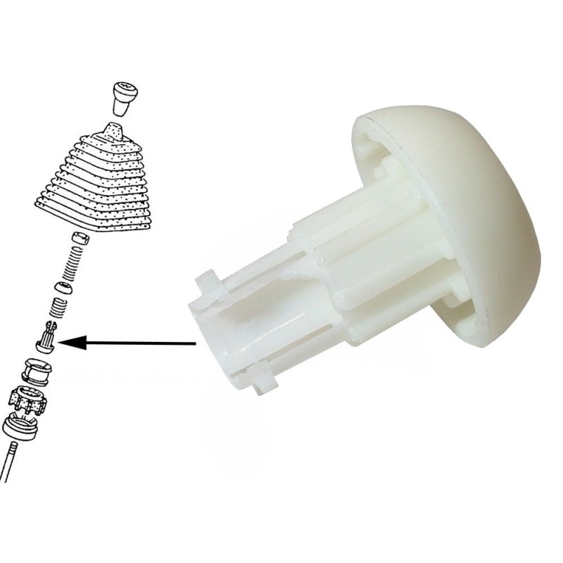 bague hémisphérique sur levier de vitesses