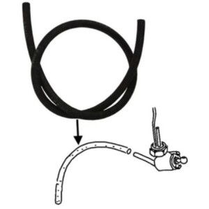 durite d'essence diamètre intérieur 9mm tissu extérieur (1m)