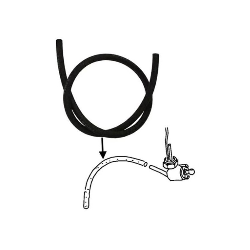 durite d'essence diamètre intérieur 9mm tissu extérieur (1m)