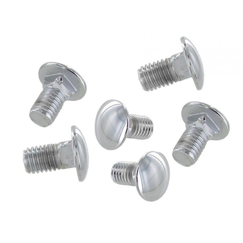 set de 6 vis de pare-choc 8x15 chromées