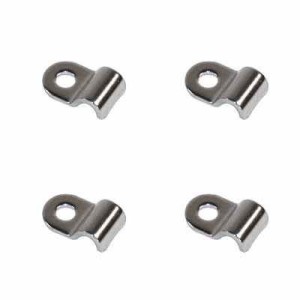set de 4 supports inox pour...
