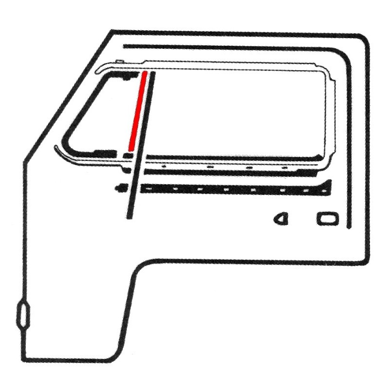 joint vertical de déflecteur