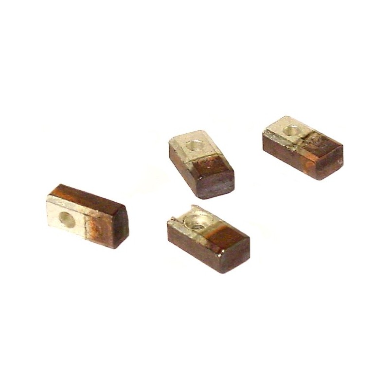 Set de 4 charbons de démarreur grand modèle (16x7x22mm)