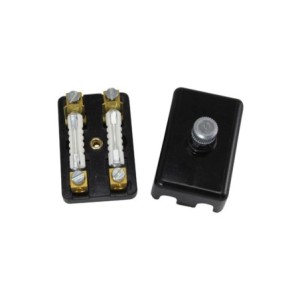 boite à fusibles 2 fusibles universelle (cache vissé, livré avec fusibles)
