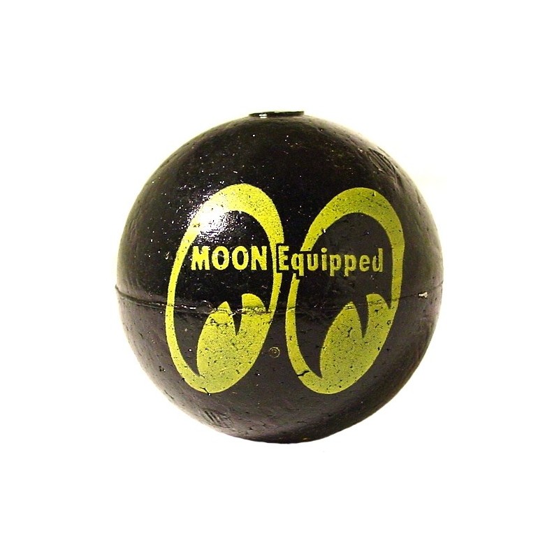 boule d'antenne MOON noire à 2 yeux