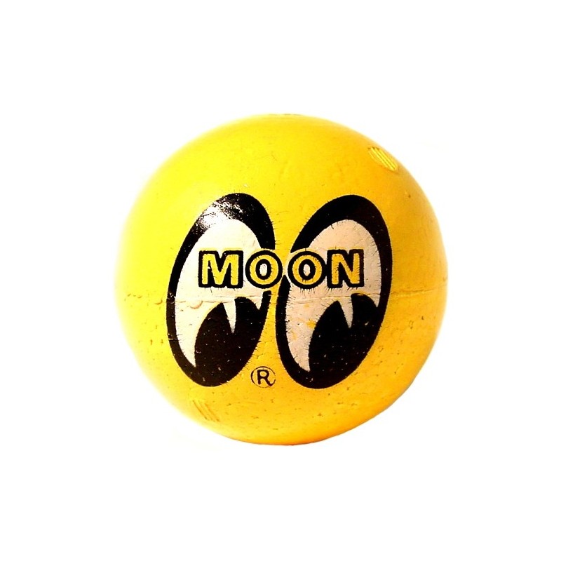 boule d'antenne MOON jaune à 2 yeux