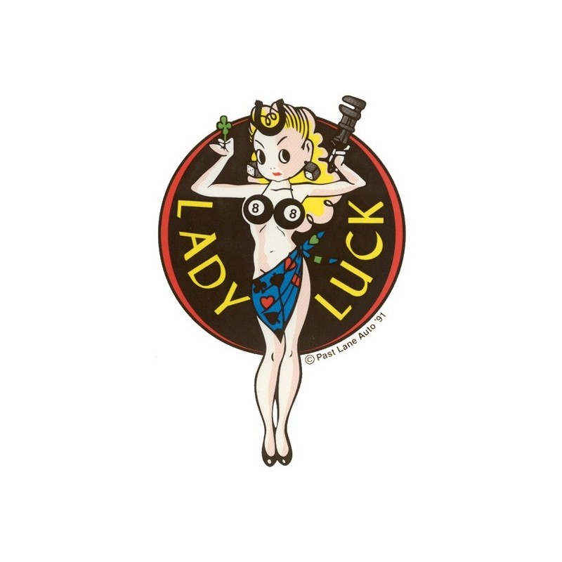 autocollant LADY LUCK