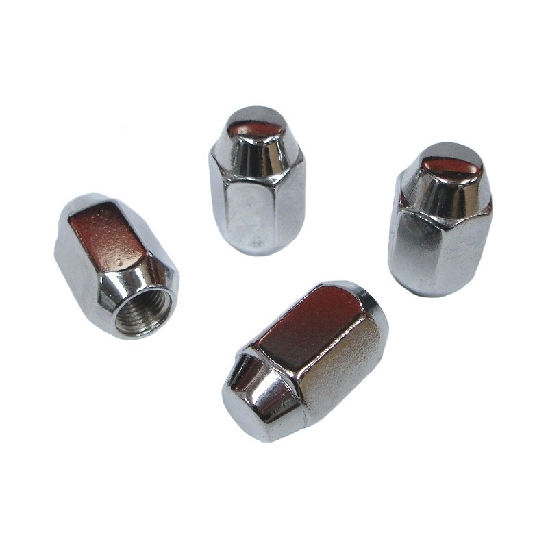 set de 4 écrous de roues chromés à appuis conique (1/2x20) p...