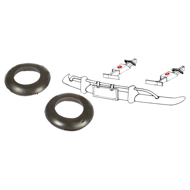 set de 2 joints sur protection de pate de pare-chocs 58-71