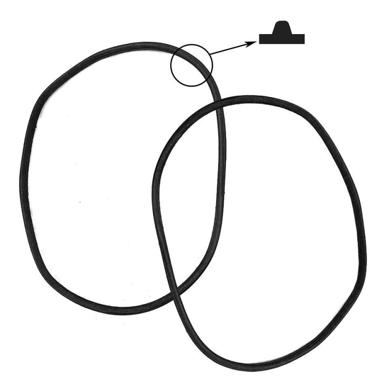 set de 2 joints d’étanchéité entre phare et face avant