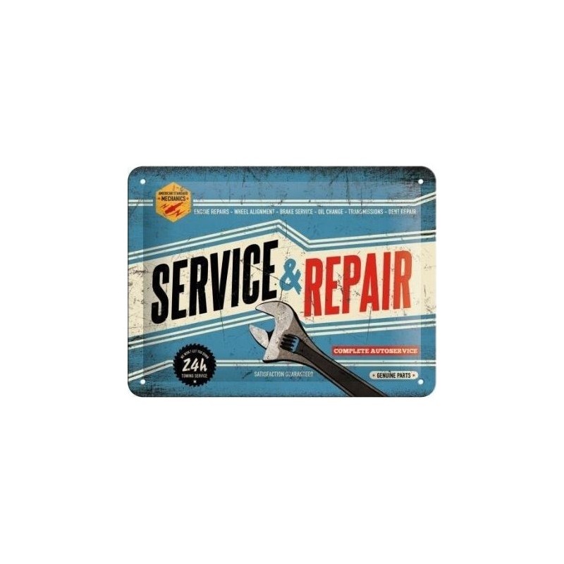 tôle peinte emboutie 15x20cm Service