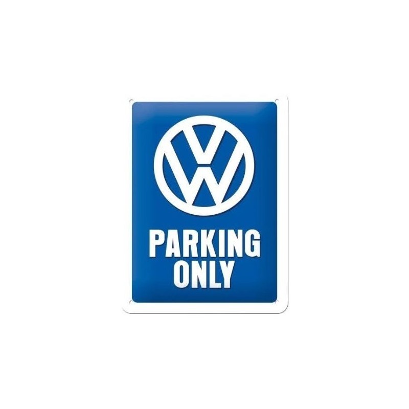 tôle peinte emboutie 15x20cm VW Parking Only