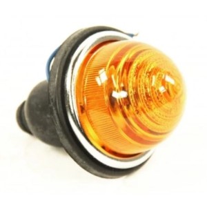 feu arrière rond glace orange prévu pour une ampoule simple filament (non homologué) remplace la ref D6231-3