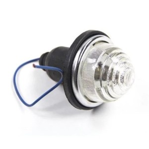 feu arrière rond glace transparente prévu pour une ampoule simple filament (non homologué) remplace la ref D6231-2