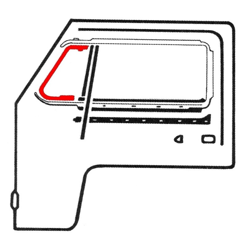joint de petite vitre fixe gauche ou droite 68-