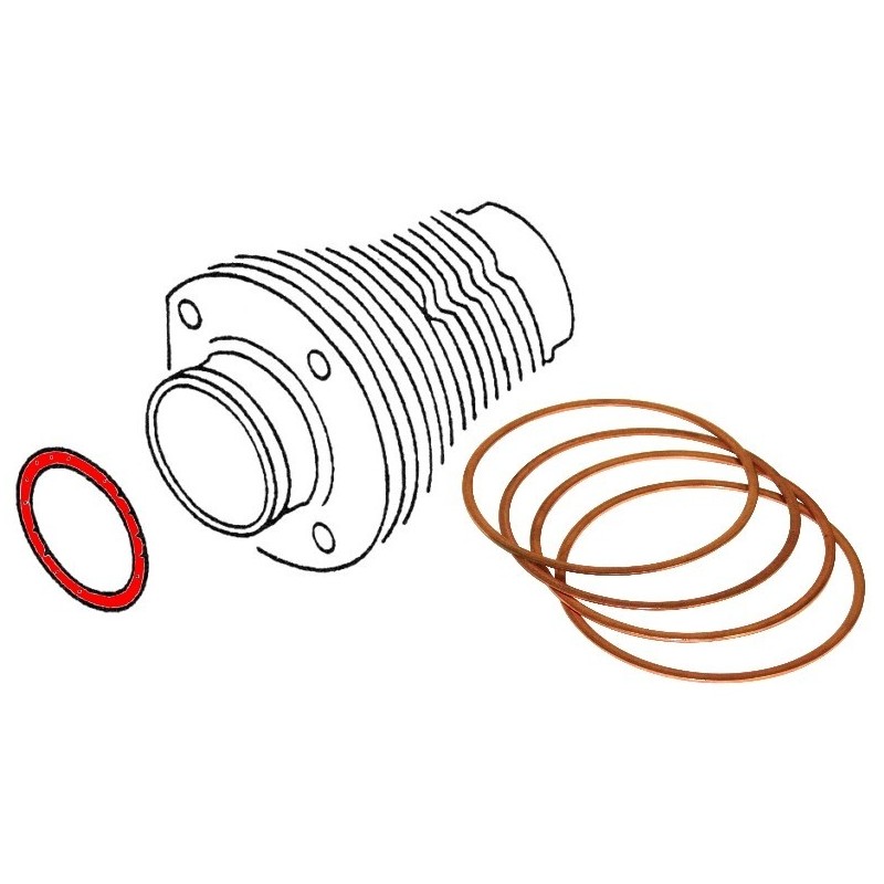 épaisseurs (4) en acier diam 85,5mm - ép 0,04 (1,016mm)