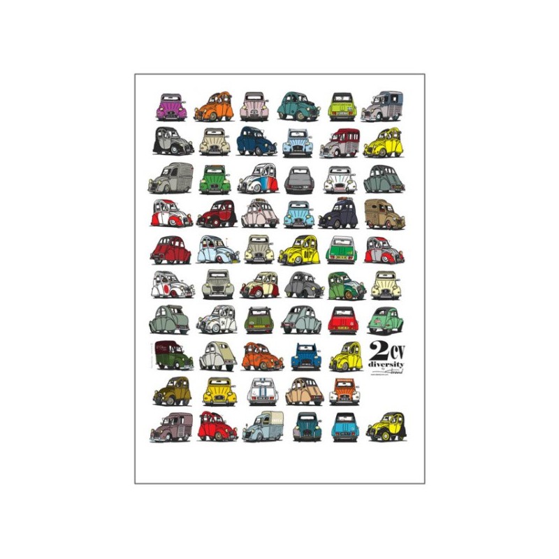 poster 2cv Diversity (700x500mm)