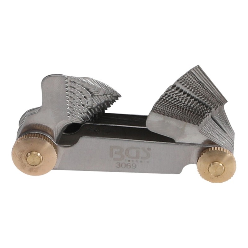 peigne à filets double 52 feuilles | métrique 0,25 - 6,0 mm, Whitworth 4G - 62