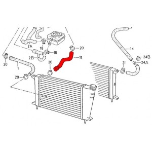 Durite d'eau supérieure...