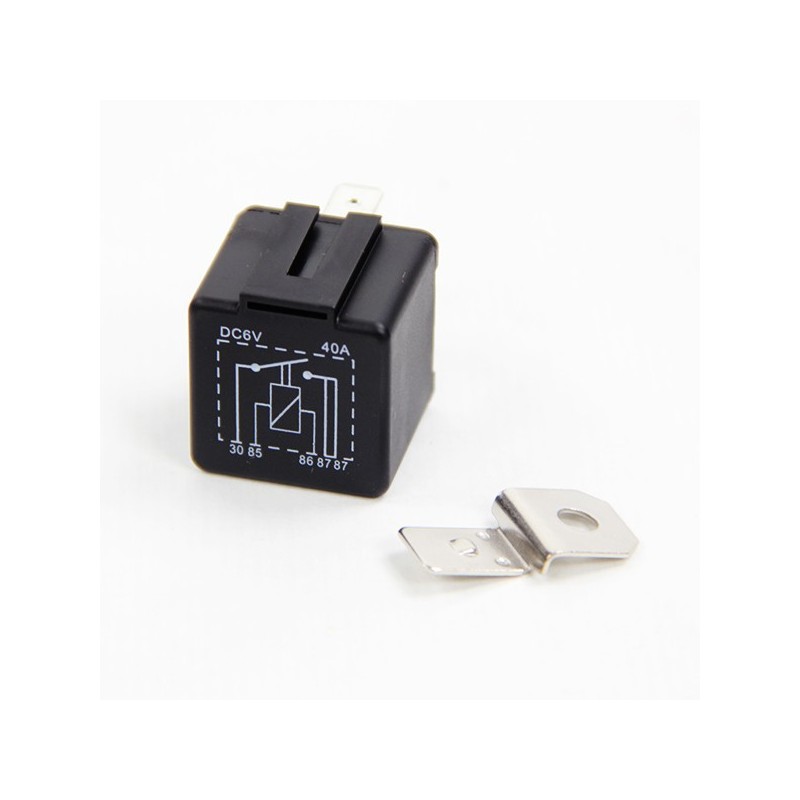 relais 6 volts pour klaxon 30/40 ampères (4 broches)