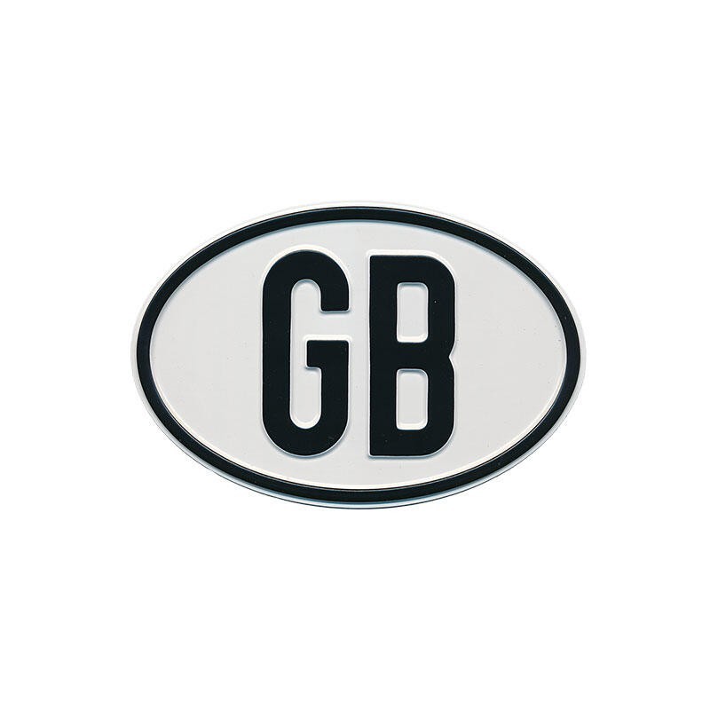 plaque 'GB'
