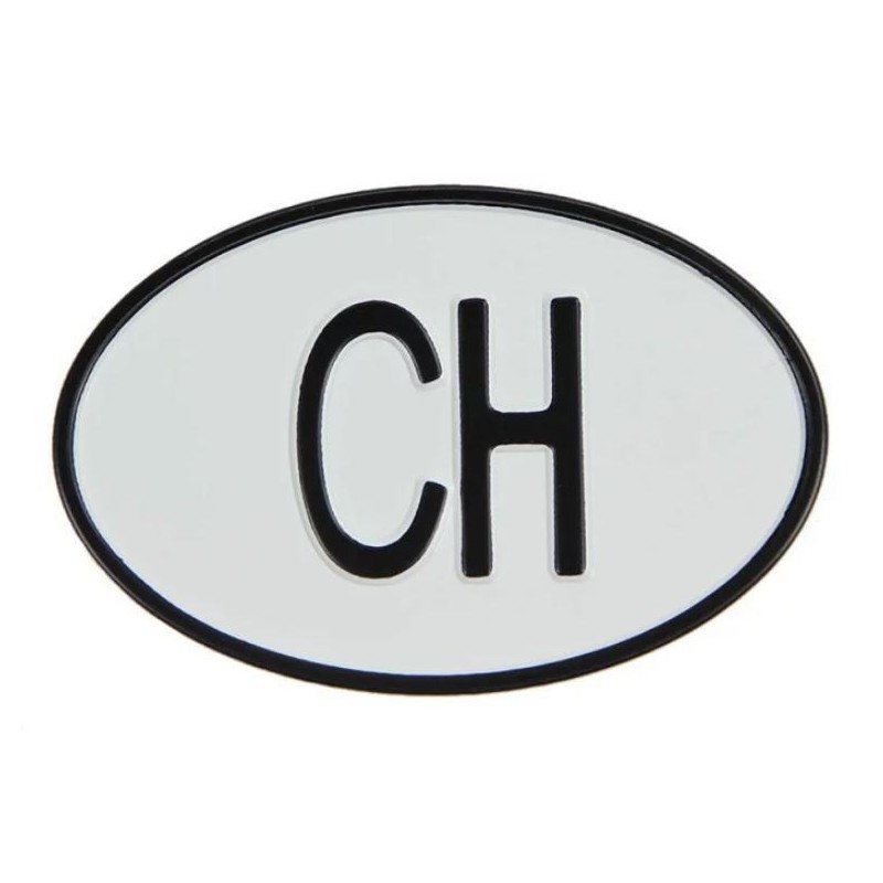 plaque 'CH'