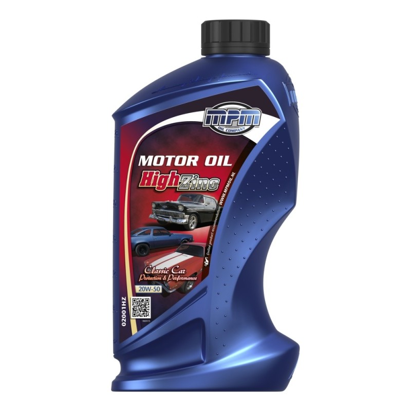 huile multigrade 20W50 avec taux élevé en zinc (ZDDP) 1 litre