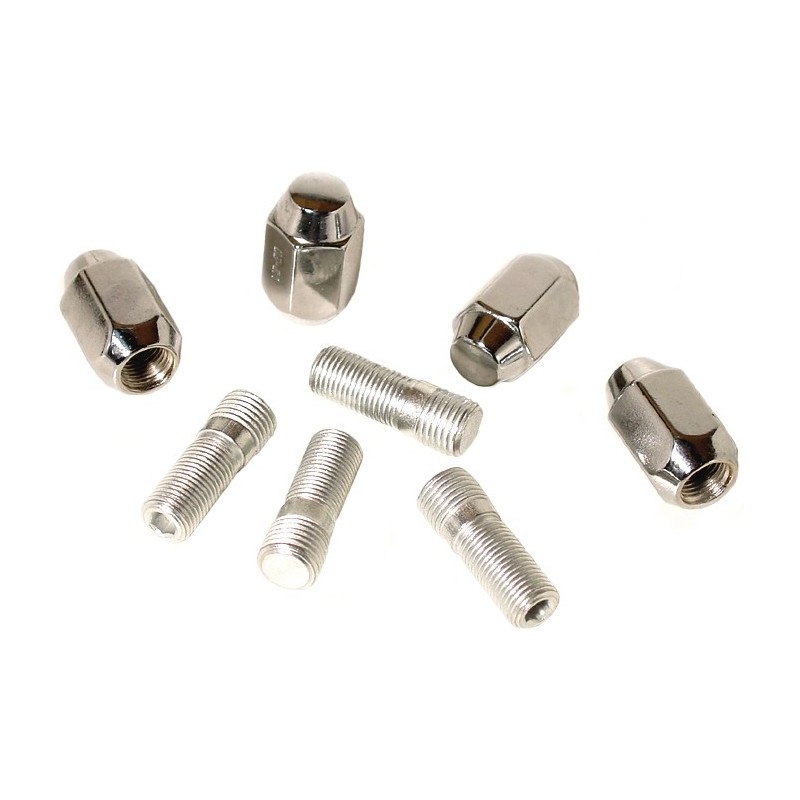 set de 4 écrous et goujons à appuis conique (14x1,5 filet da...