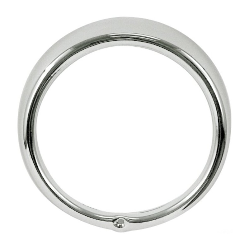 entourage de phare 1 trou chromé 73-