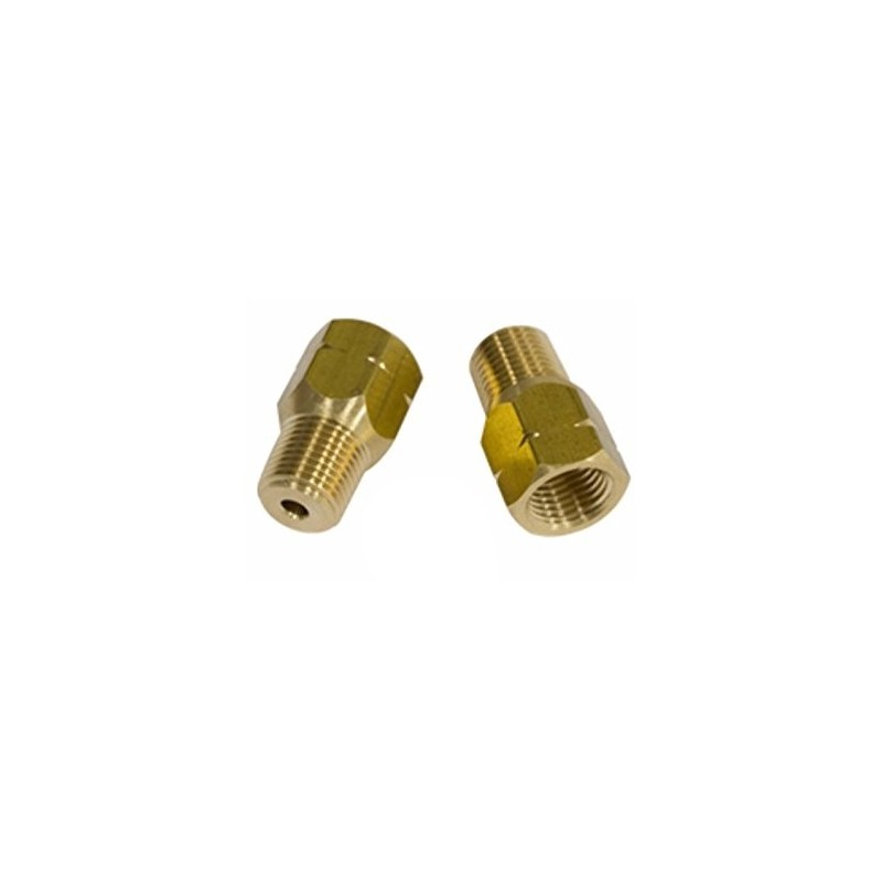 set de 2 adaptateurs droit de durite de frein Mâle 1/8 NPT vers femelle M10x100