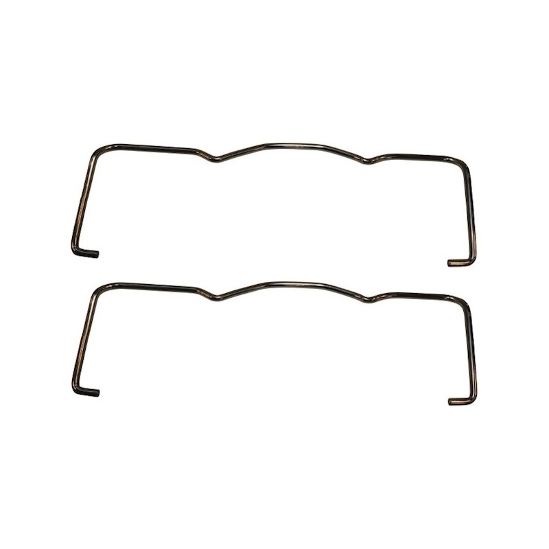 set de 2 clips de caches-culbuteurs chromés