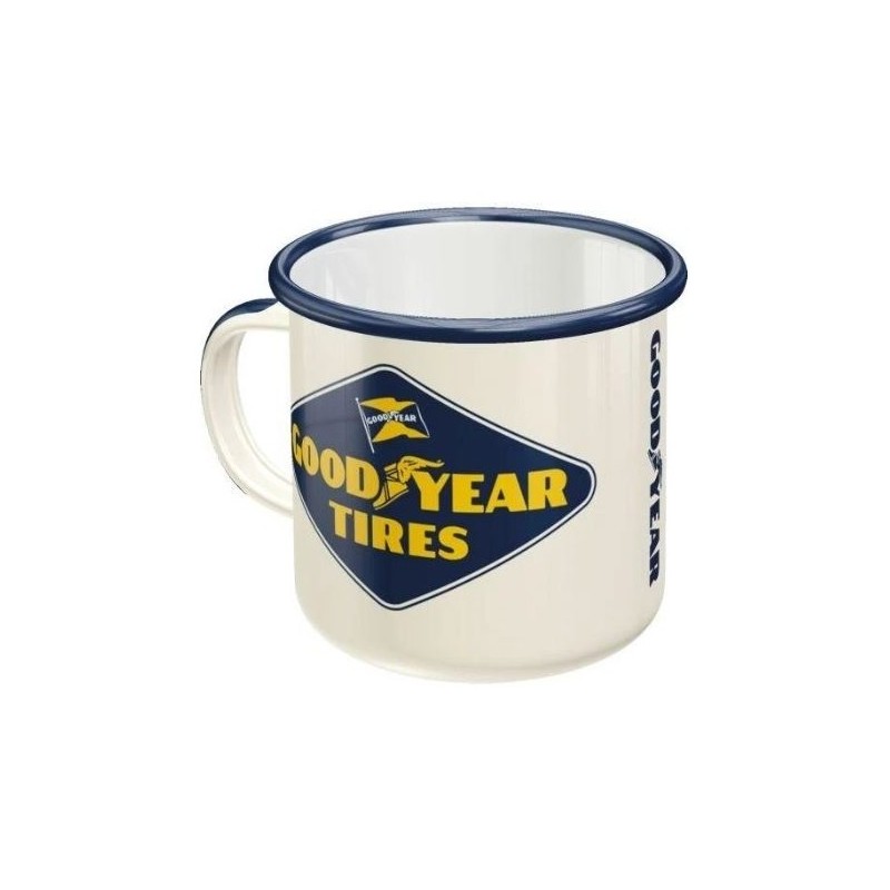 mug en tôle émaillée Goodyear Logo