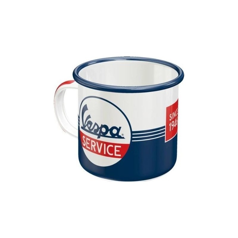 mug en tôle émaillée Vespa Service