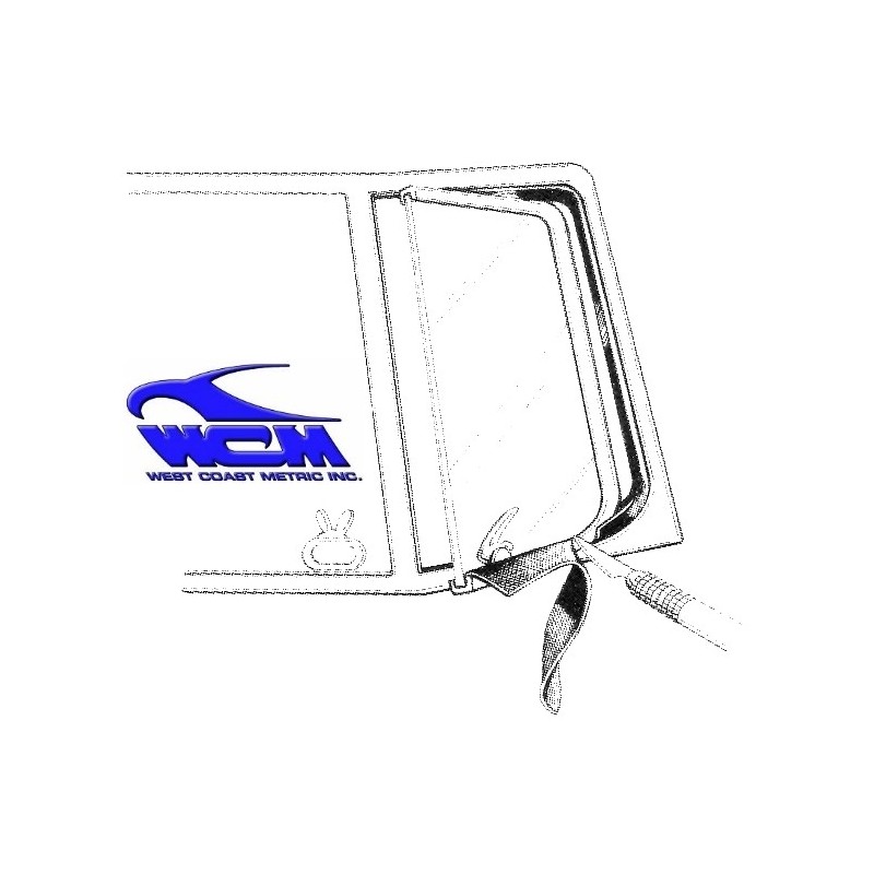 joint entre vitre de déflecteur et cadre 50-67