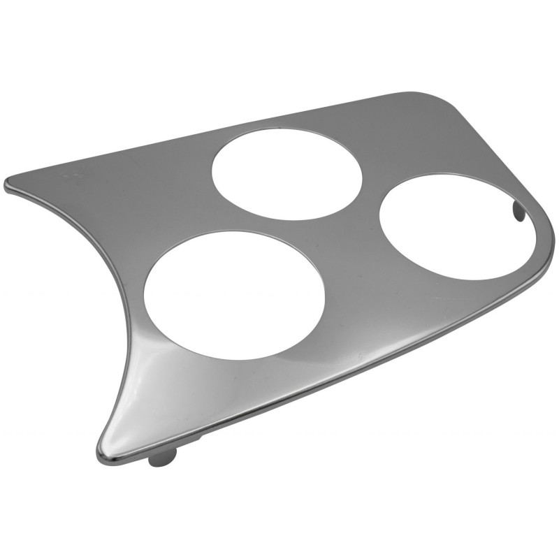 couvre tableau de bord chromé gauche 3 trous