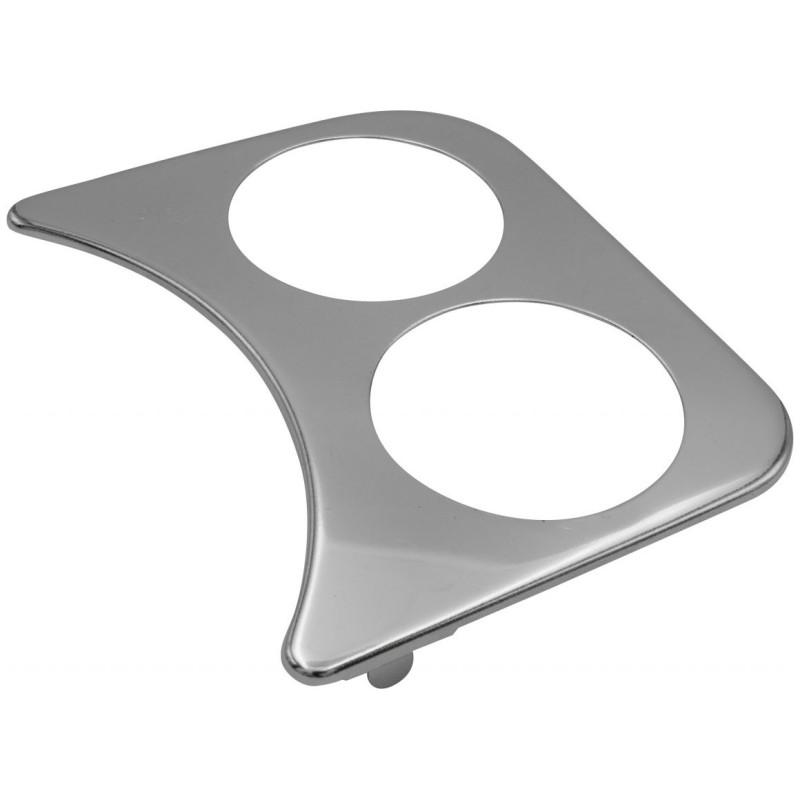 couvre tableau de bord chromé droit 2 trous